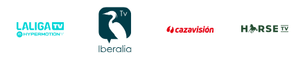 Canales de Yoigo TV + Deportes: Iberalia TV, Horse TV, Cazavisión y LaLiga TV Hypermotion